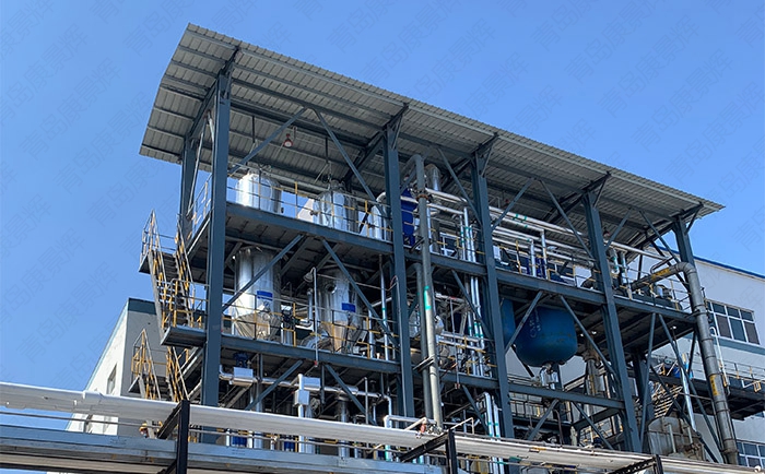 康景輝鋰電廢水多效蒸發結晶器準備試運行! 康景輝鋰電廢水多效蒸發結晶器準備試運行!